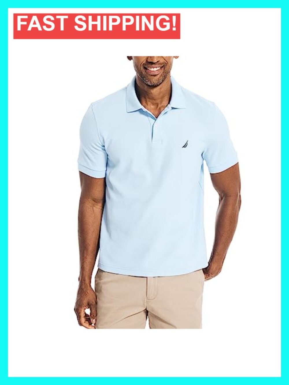 Short Sleeve Solid Performance Deck Polo Shirt Moisture Wicking Classic Fit